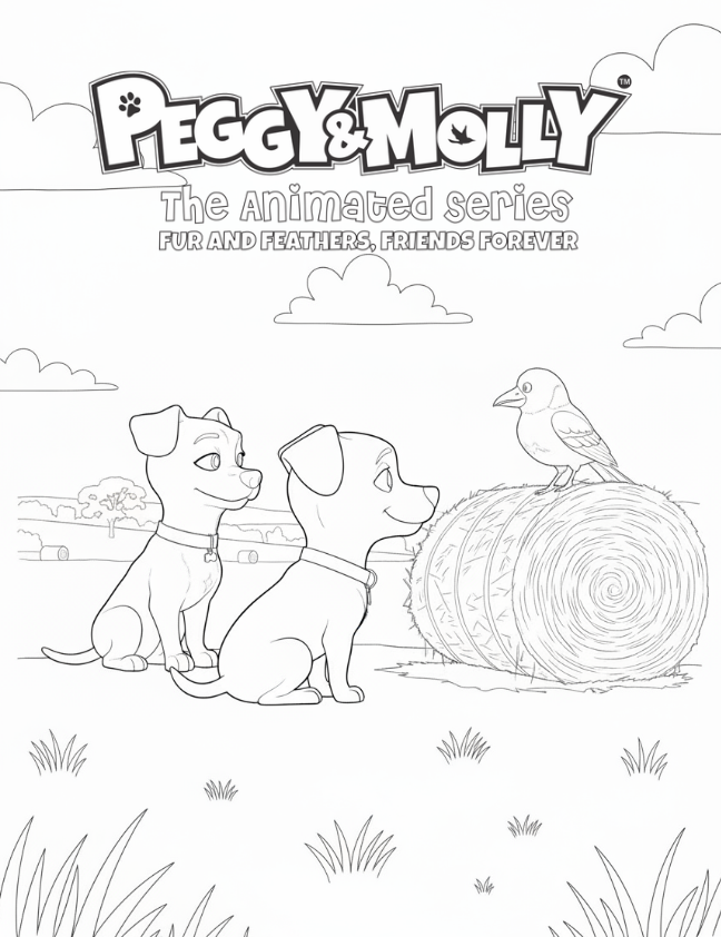 Peggy & Molly Colouring Book