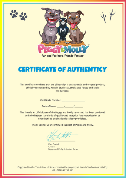 Peggy & Molly - Hand Signed Scripts
