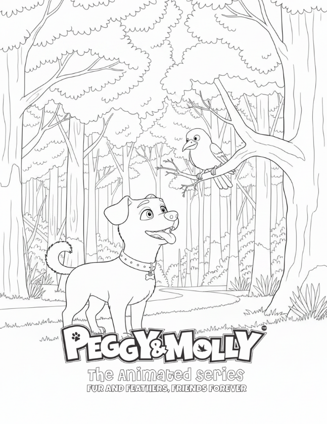 Peggy & Molly Colouring Book