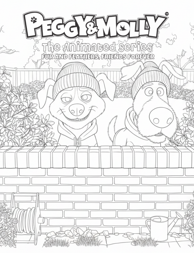 Peggy & Molly Colouring Book