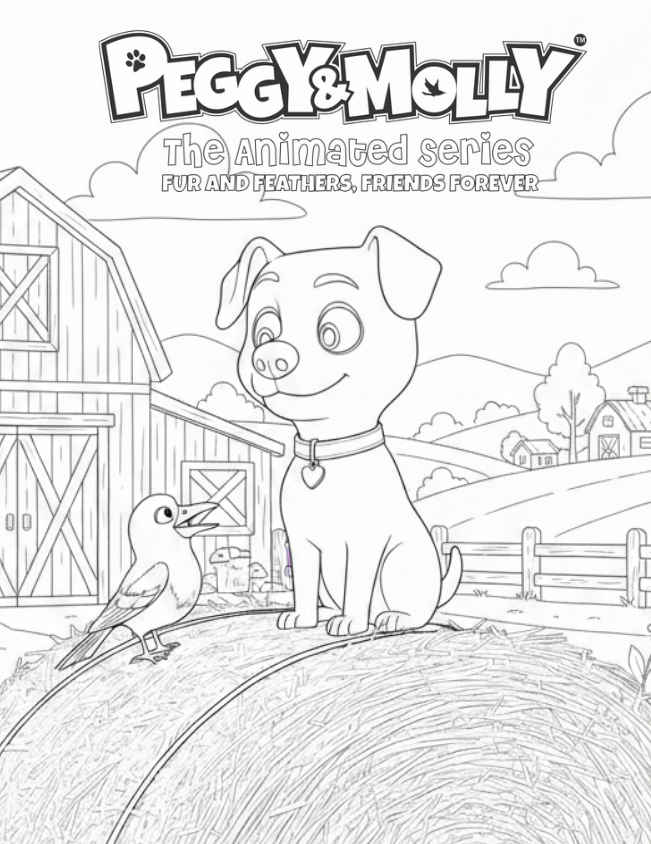 Peggy & Molly Colouring Book