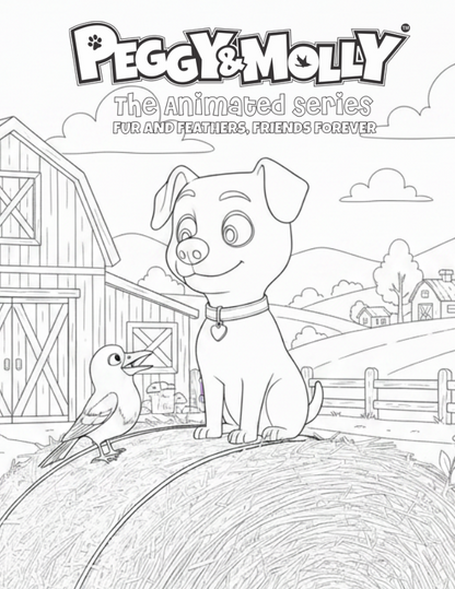 Peggy & Molly Colouring Book