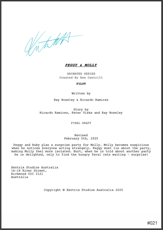 Peggy & Molly - Hand Signed Scripts